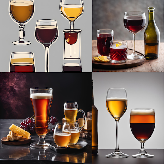 image de verres d'alcool